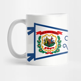 West Virginia Flag Pennant Mug